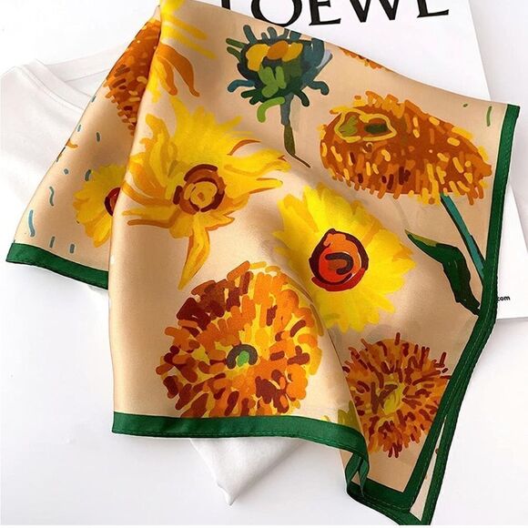 Daisy Silk Scarf  main image 4